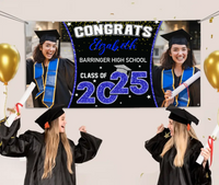 2025 Graduation Banner - Custom Photo Graduation Commemorative Gift - Joliny