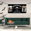 Personalized Custom Photo Banners - Congratulations to the Class of 2025 Decorative Gifts for Graduates Gifts for Graduating Families - Joliny