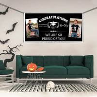 Personalized Custom Photo Banners - Congratulations to the Class of 2025 Decorative Gifts for Graduates Gifts for Graduating Families - Joliny