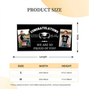 Personalized Custom Photo Banners - Congratulations to the Class of 2025 Decorative Gifts for Graduates Gifts for Graduating Families - Joliny