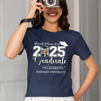 Class of 2025 Proud Mom and Dad T-Shirts, Graduation Gifts, Custom Photos - Joliny