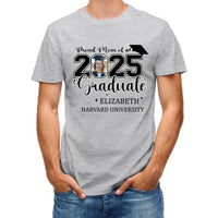 Class of 2025 Proud Mom and Dad T-Shirts, Graduation Gifts, Custom Photos - Joliny