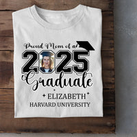 Class of 2025 Proud Mom and Dad T-Shirts, Graduation Gifts, Custom Photos - Joliny