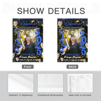 Graduation Welcome Flag – Custom Grad Party Decor – Celebrate Our Grads - Joliny