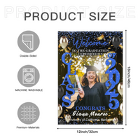 Graduation Welcome Flag – Custom Grad Party Decor – Celebrate Our Grads - Joliny