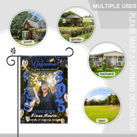 Graduation Welcome Flag – Custom Grad Party Decor – Celebrate Our Grads - Joliny
