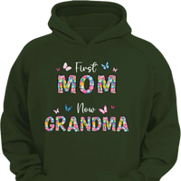 First Mom Now Grandma Floral - Personalized Clothes - Gifts for Family - Joliny