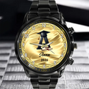 Customized Initial Letter with Graduation Cap - Personalized Graduation Theme Watch - Gift for Graduates - Joliny