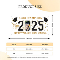 Customized 2025 Graduation Banner - Personalized Photos - Gift for Graduates - Joliny