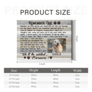 Custom Pet Photo Canvas Prints - personalized Text and Title for Pet Owners - Joliny