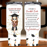Graduation Congratulation Enjoy The Journey - Personalized Car Cup - Graduation Gift - Joliny