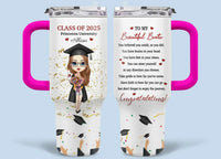 Graduation Congratulation Enjoy The Journey - Personalized Car Cup - Graduation Gift - Joliny