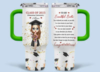 Graduation Congratulation Enjoy The Journey - Personalized Car Cup - Graduation Gift - Joliny