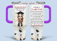 Graduation Congratulation Enjoy The Journey - Personalized Car Cup - Graduation Gift - Joliny