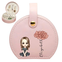 Customized Birthday Flower Jewelry Box - Personalized Cartoon Girl Character - Excellent Gift Choice - Joliny