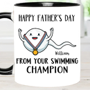 Your Swimming Champion - Fun Designs Mug Personalized Name - Father's Day Gift - Joliny