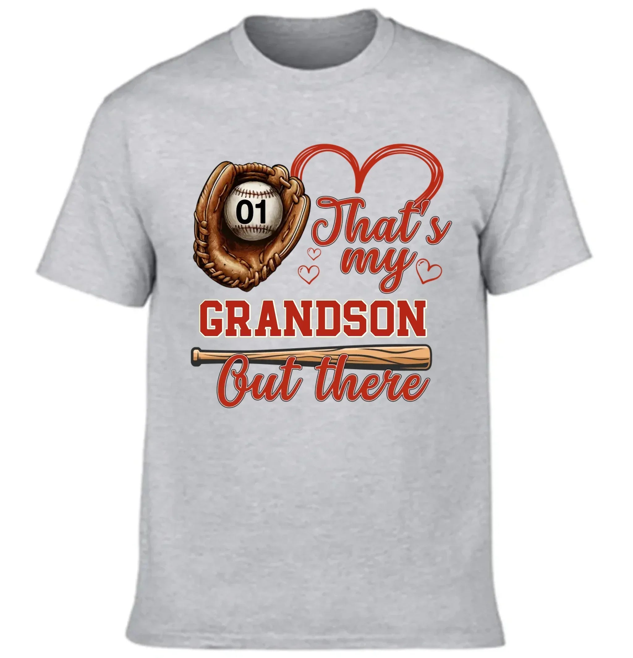 Personalized That's My Grandson/Granddaughter Out There - 3/4 Baseball Shirt