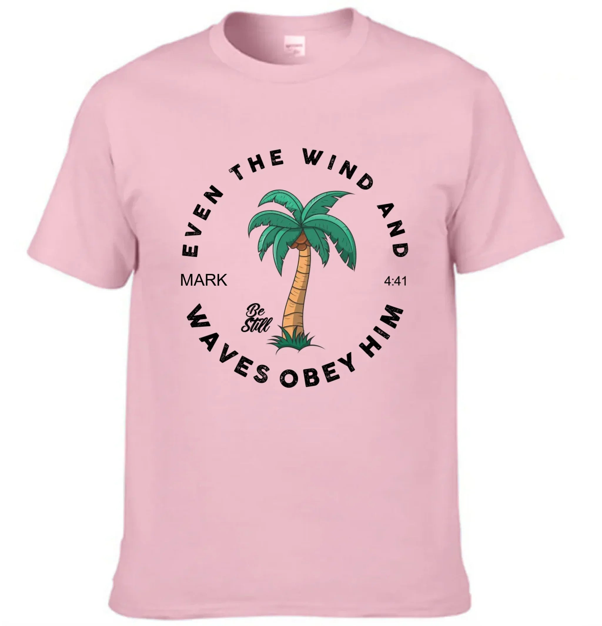 Casual Christian Scripture - Coconut Tree Pattern Printed Clothing