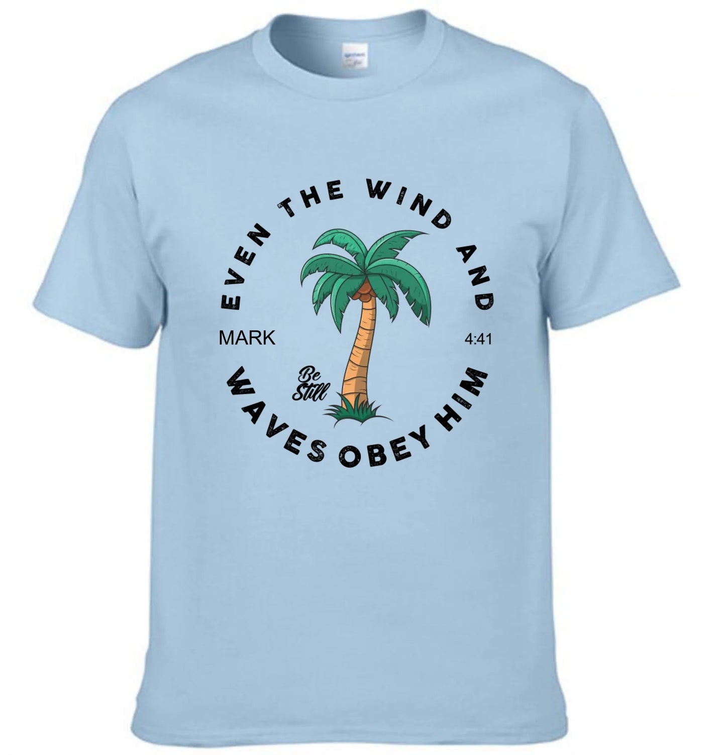 Casual Christian Scripture - Coconut Tree Pattern Printed Clothing