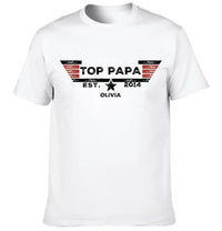 TOP PAPA - Personalized Nicknames,Names and Year Clothing - Father's Gift - Joliny