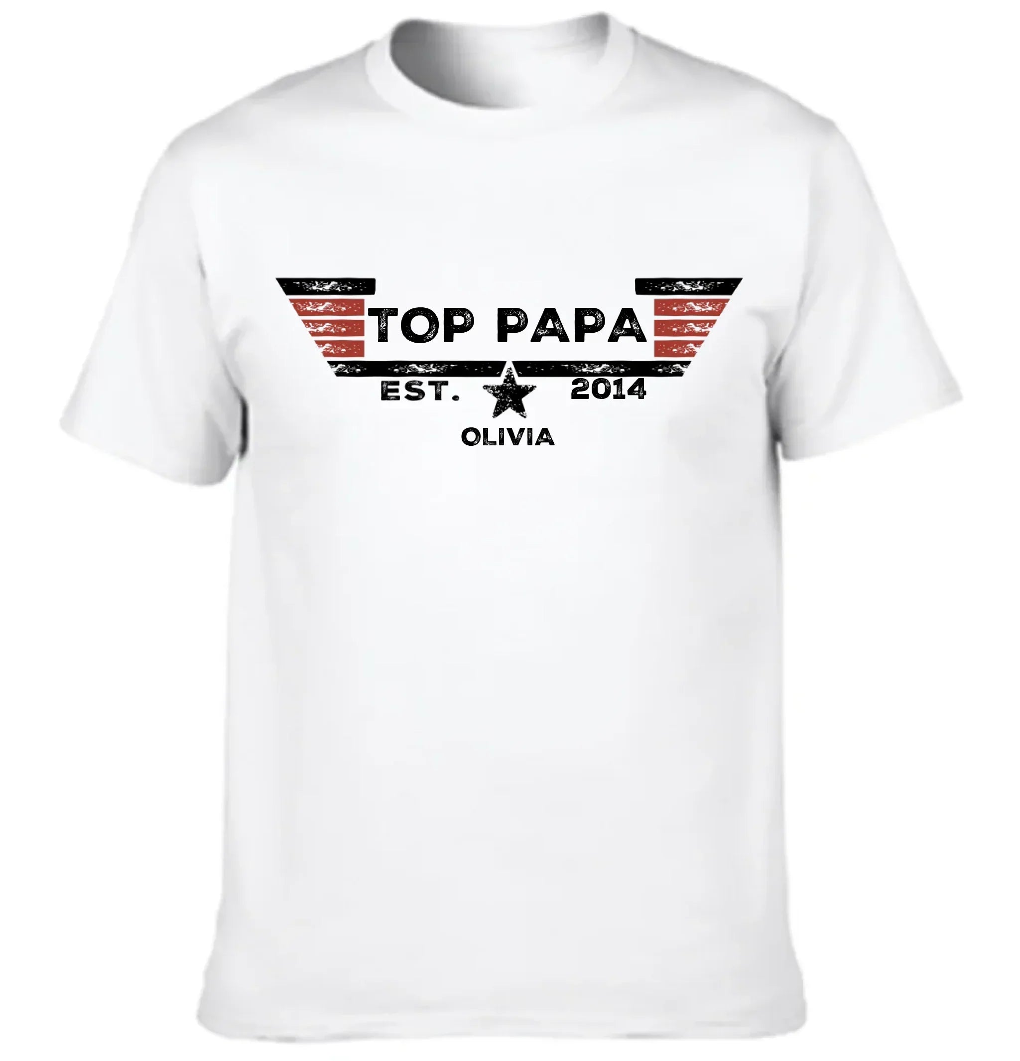 TOP PAPA - Personalized Nicknames,Names and Year Clothing - Father's Gift