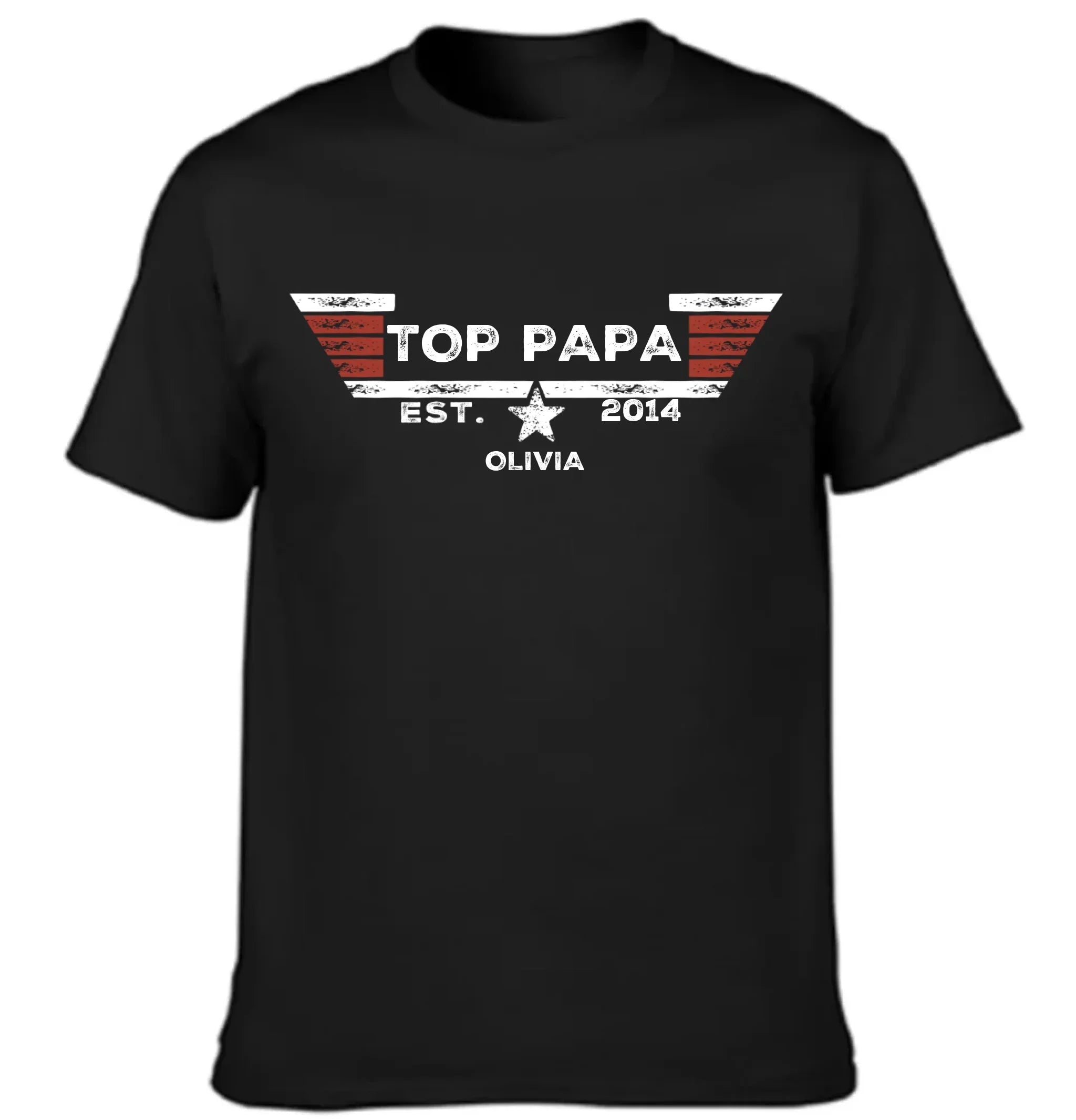 TOP PAPA - Personalized Nicknames,Names and Year Clothing - Father's Gift