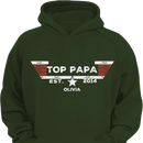 TOP PAPA - Personalized Nicknames,Names and Year Clothing - Father's Gift - Joliny