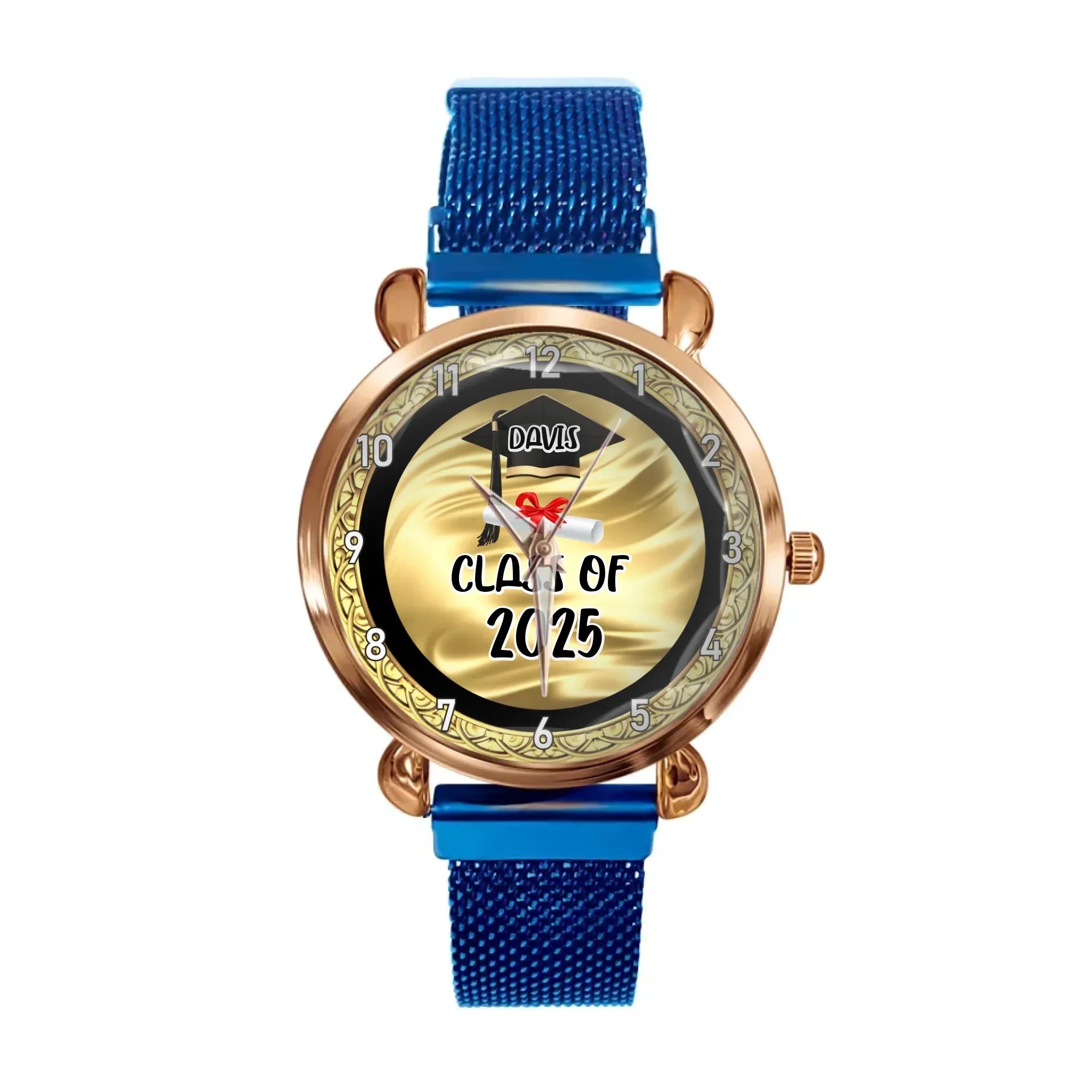 Personalized Graduation Watch 2025 – Custom Engraved Name & Year, Unique Class of 2025 Gift for Him & Her, Perfect Graduation Keepsake - Joliny