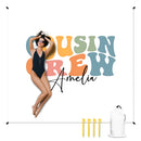 Personalized Cousin Crew Beach Mat - Multi-Color Family Gift for Pool & Beach - Joliny