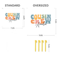Personalized Cousin Crew Beach Mat - Multi-Color Family Gift for Pool & Beach - Joliny