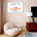 Mother Or Daddy & Kids, Together We're A Team - Personalized Canvas Painting - Joliny