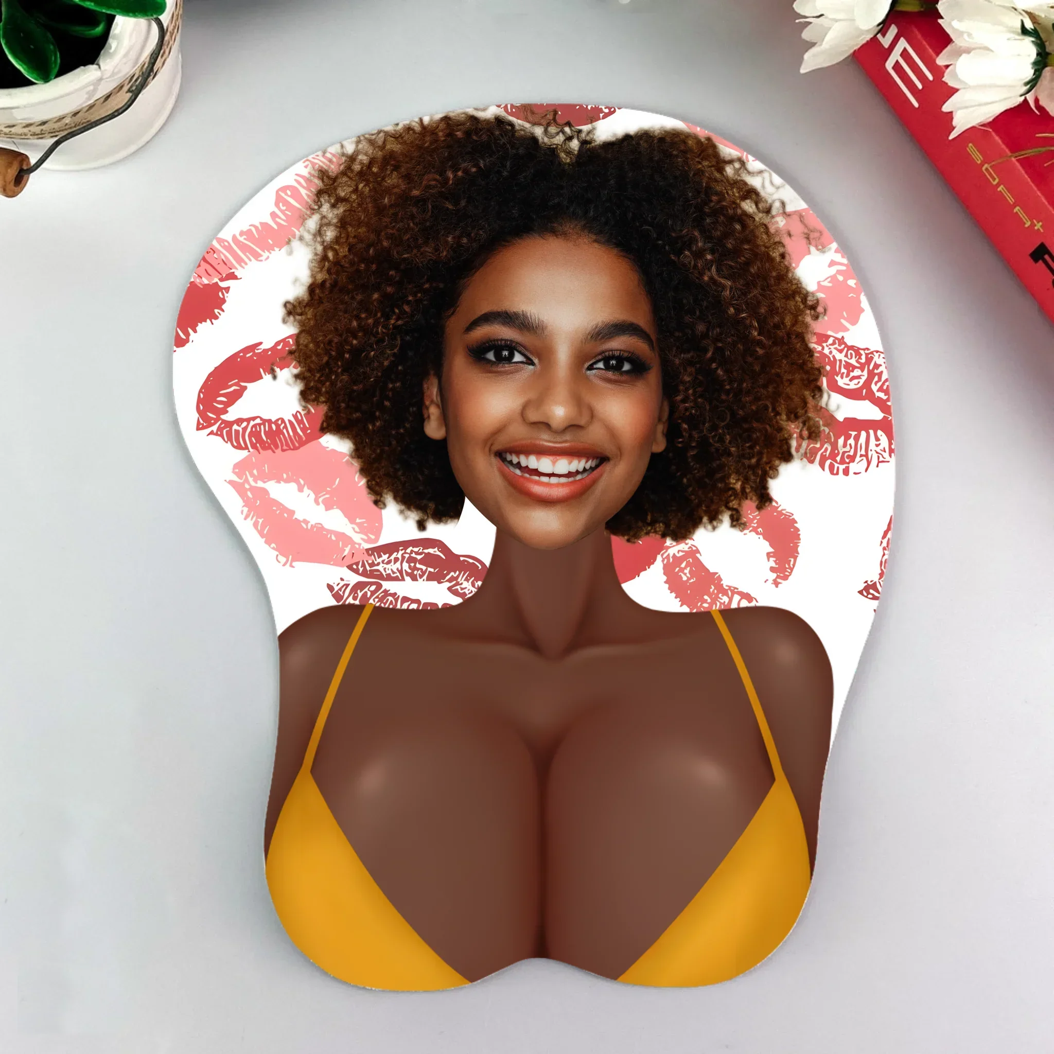 Custom Face Funny & Naughty - For Couple, Coworker Troll - Personalized Photo 3D Mouse Pad