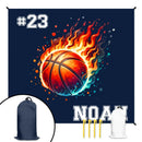 Sportsmanship Customized Ball Sports Beach Mat - Personalized Name And Number - A Gift For Sports Lovers - Joliny