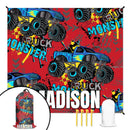 Personalized Monster Truck Name Custom Beach Mat - Joliny