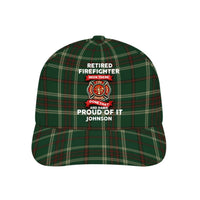 Personalized Firefighter Distressed Washed Cotton Printed Cap - Joliny