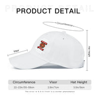 Personalized Firefighter Distressed Washed Cotton Printed Cap - Joliny