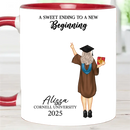 Graduation Mug A Sweet Ending To A New Beginning - Personalized Mug - Joliny
