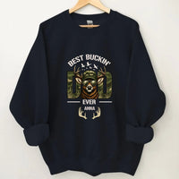Hunter Dad Best Buckin' Dad Custom Kids Name - Personalized Shirt - Joliny