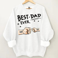 Best Dad Ever Fist Bump - Personalized Father Clothes - Joliny