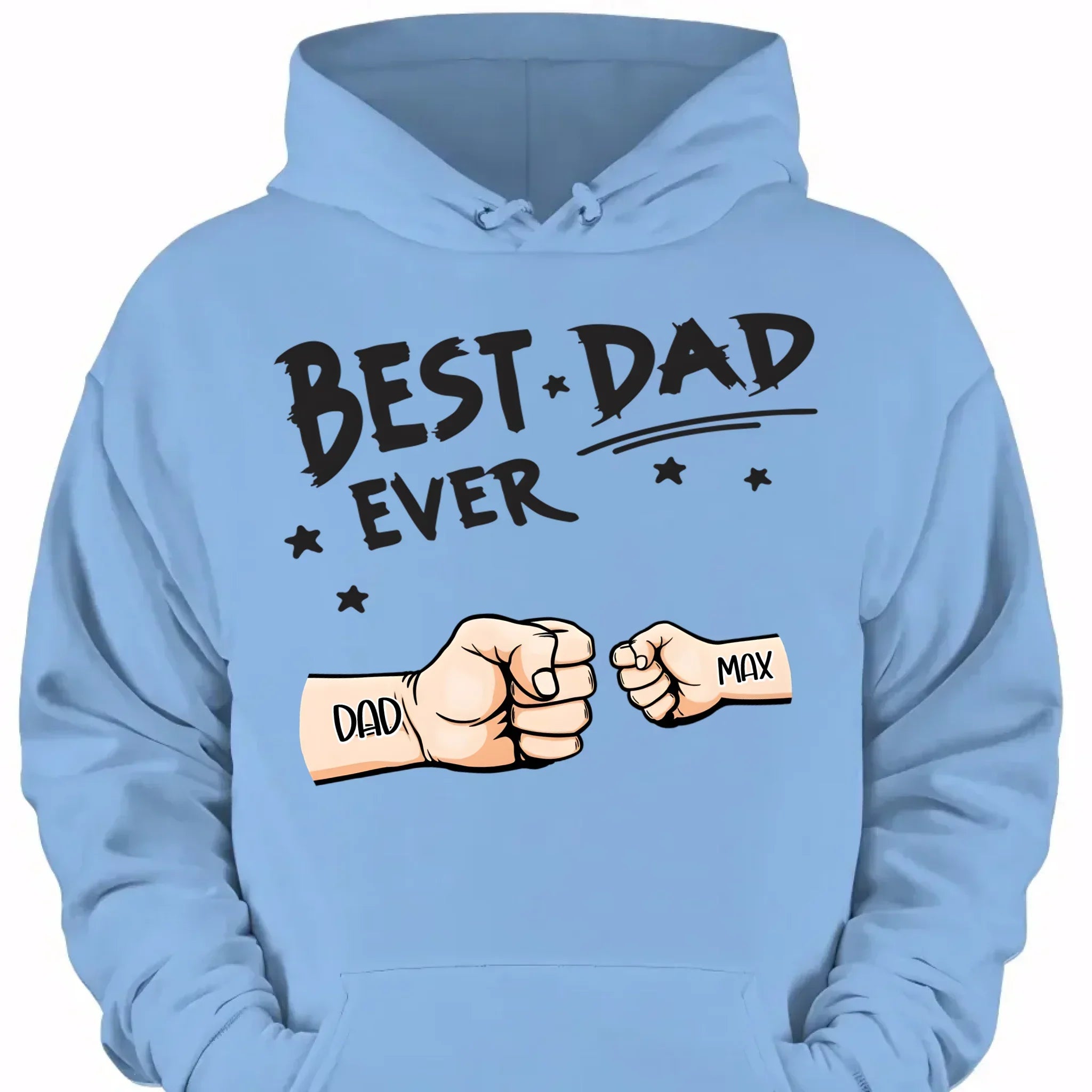 Best Dad Ever Fist Bump - Personalized Father Clothes - Joliny