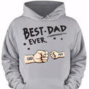 Best Dad Ever Fist Bump - Personalized Father Clothes - Joliny