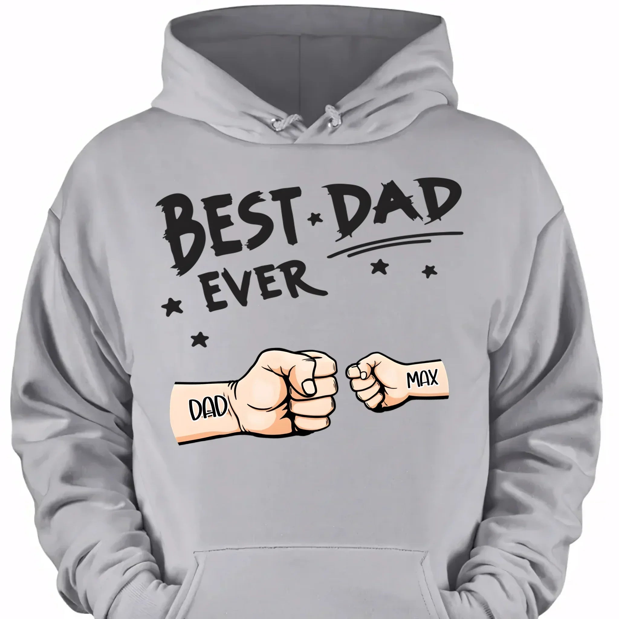 Best Dad Ever Fist Bump - Personalized Father Clothes - Joliny