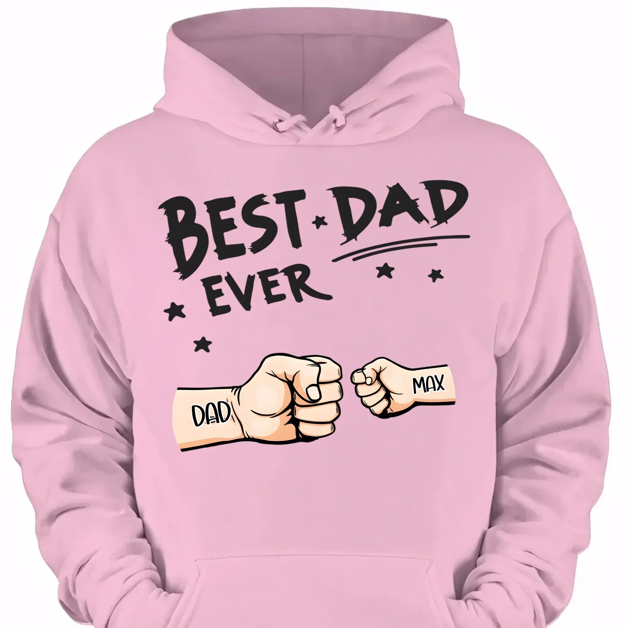 Best Dad Ever Fist Bump - Personalized Father Clothes - Joliny