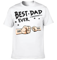 Best Dad Ever Fist Bump - Personalized Father Clothes - Joliny