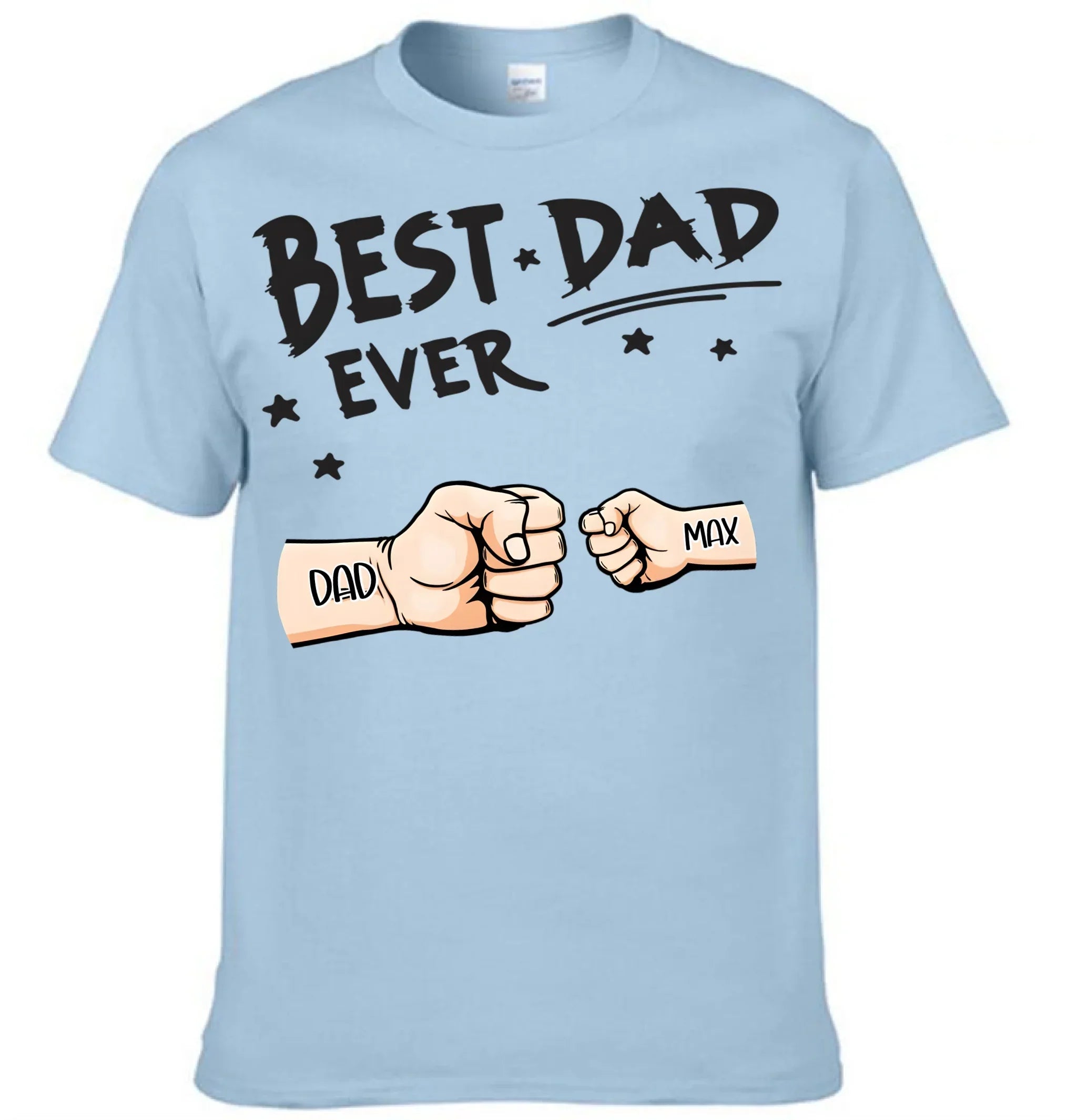 Best Dad Ever Fist Bump - Personalized Father Clothes - Joliny
