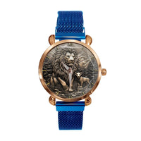 The King of Beasts - Personalized Parent-Child Name Animal Print Watch - Joliny