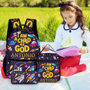 I Am A Child Of God - Personalized Name Customized School Bag - A Great Gift For Your Child For The School Season! - Joliny