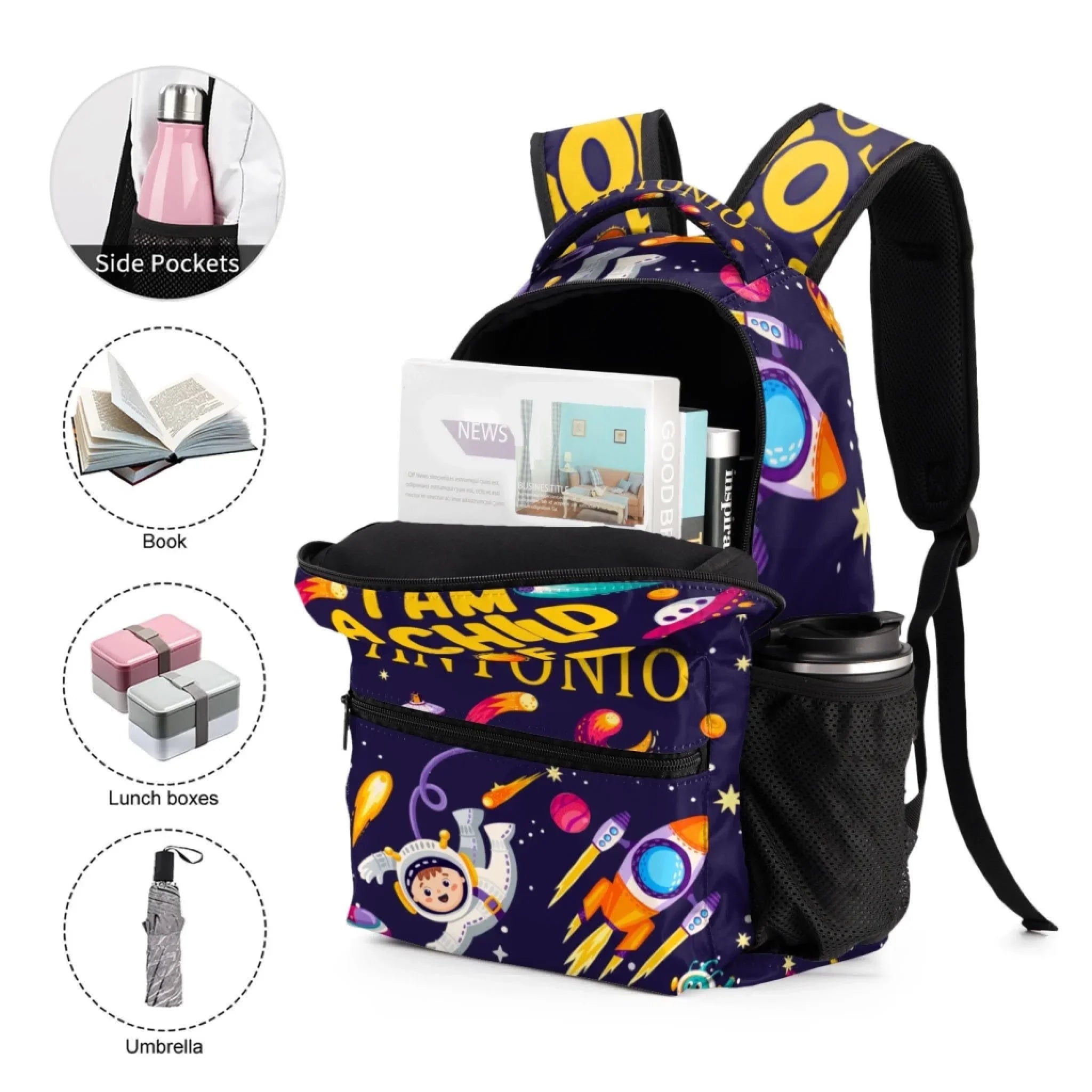 I Am A Child Of God - Personalized Name Customized School Bag - A Great Gift For Your Child For The School Season! - Joliny