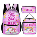 I Am A Child Of God - Personalized Name Customized School Bag - A Great Gift For Your Child For The School Season! - Joliny