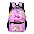 I Am A Child Of God - Personalized Name Customized School Bag - A Great Gift For Your Child For The School Season! - Joliny